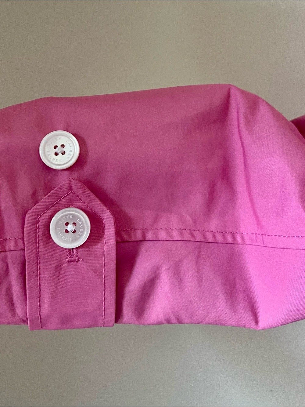 Lauren Ralph Lauren Button Belted Trench Jacket Raincoat Garden Pink Size M - Picture 5 of 11